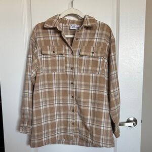 Princess Polly Brown Plaid Jacket